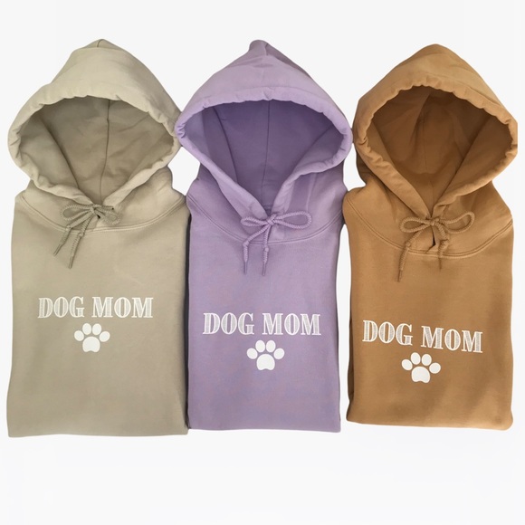 DOG MOM Unisex Adult Hoodies - Various - Picture 10 of 17